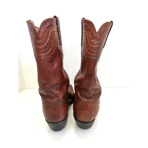 Lucchese Classics Handmade Cowboy Boots Men’s 10D Brown (Read) - Picture 8 of 13